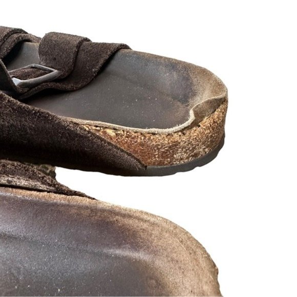 Birkenstock Brown Arizona Leather Sandal Flip Flop size 40 9/ 9.5 - Picture 6 of 13
